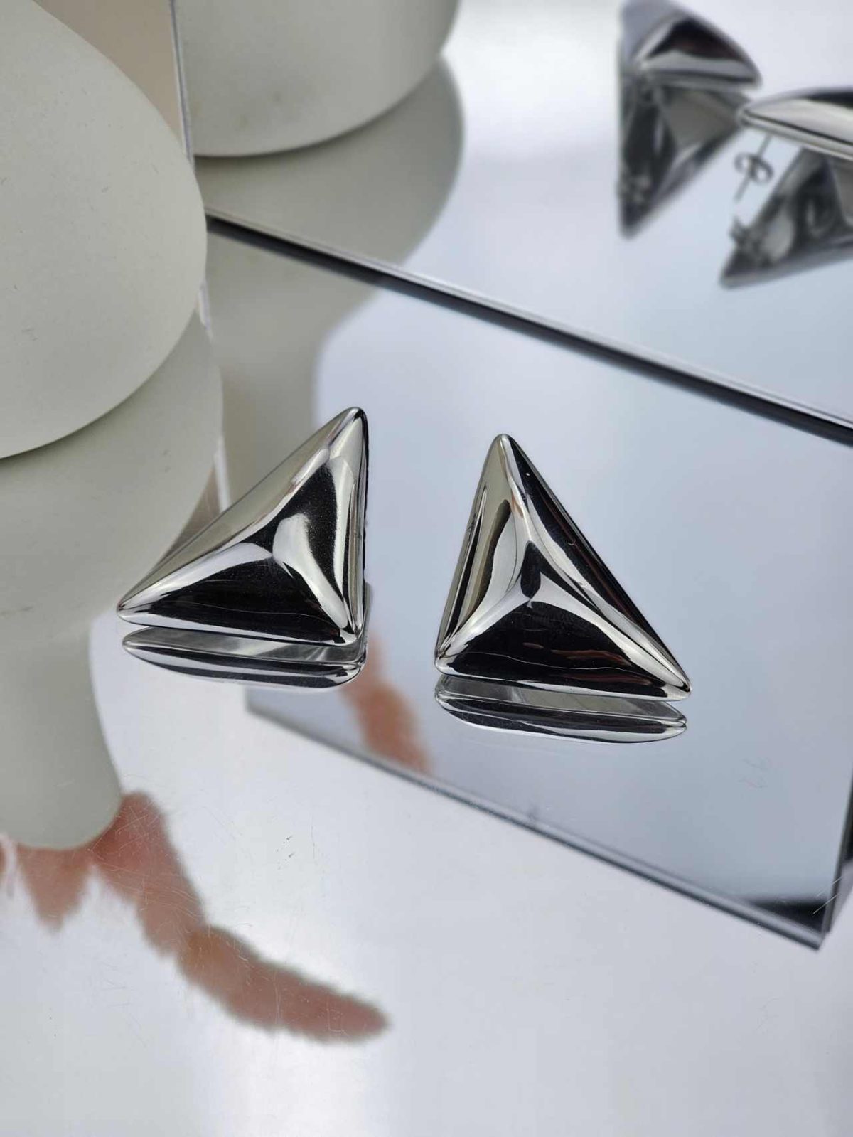 Γυναικεία Σκουλαρίκια Silver Triangles