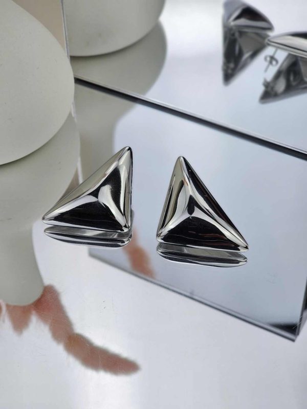 Γυναικεία Σκουλαρίκια Silver Triangles