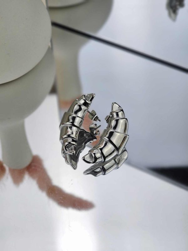 Γυναικεία Σκουλαρίκια Silver Croissant
