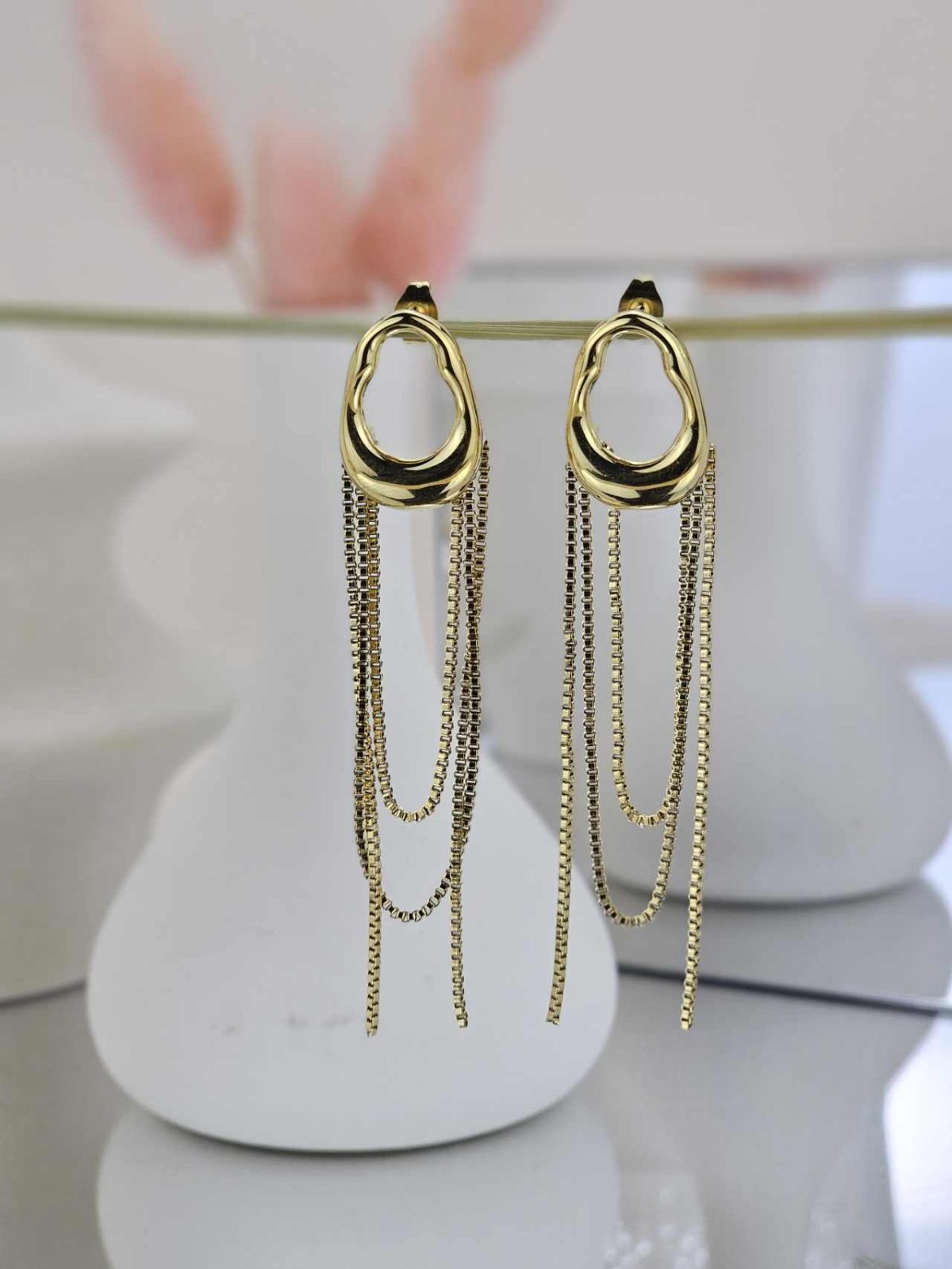 Γυναικεία Σκουλαρίκια Gold Chains
