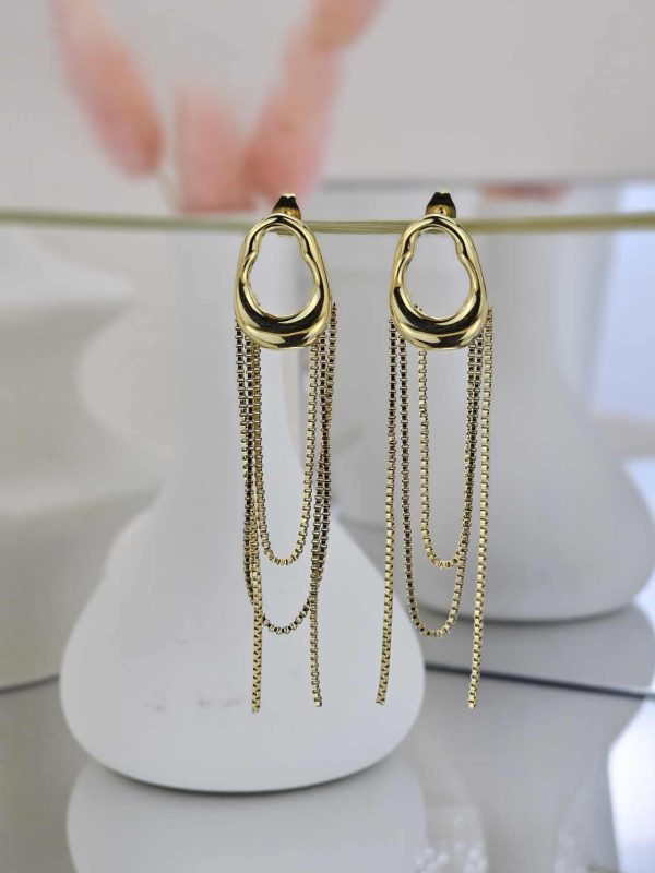 Γυναικεία Σκουλαρίκια Gold Chains