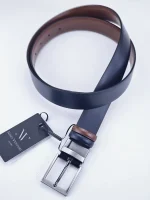 Ανδρική Δερμάτινη Ζώνη F1357 Blue-Brown