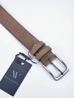 Ανδρική Δερμάτινη Ζώνη F417 Brown - Image 2