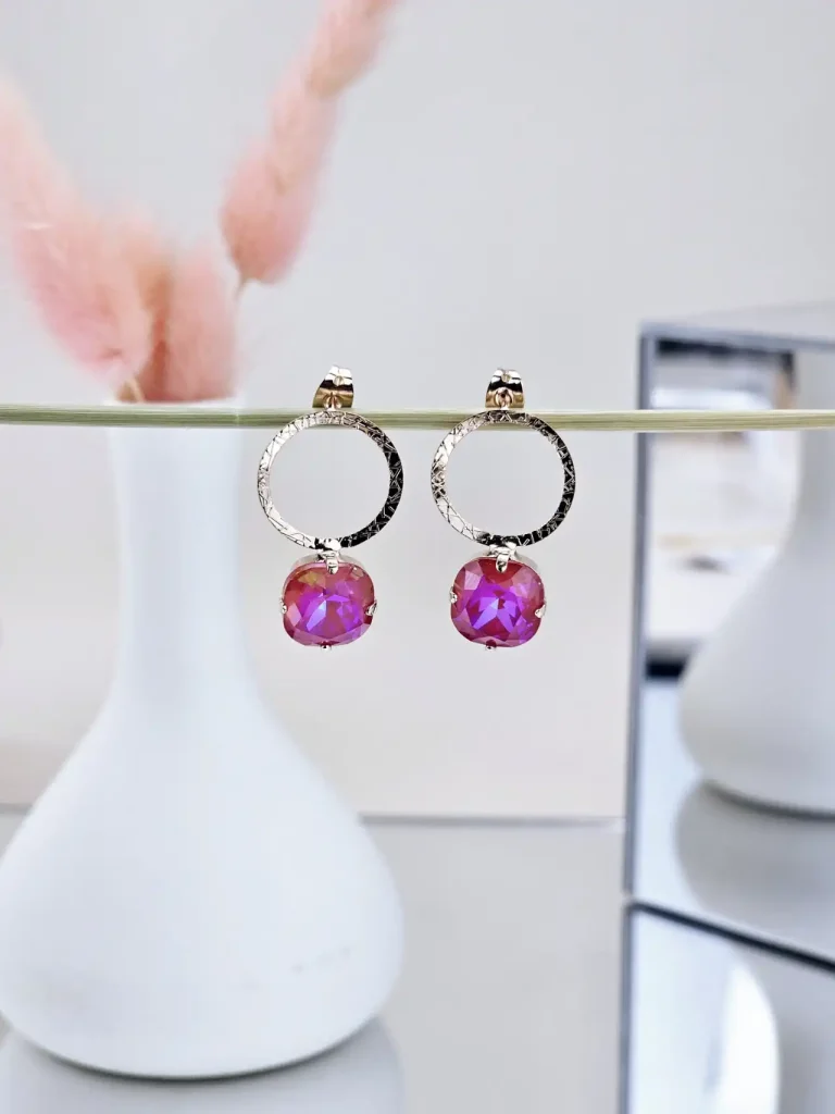 Catherine Bijoux Σκουλαρίκια 5416F Magenta