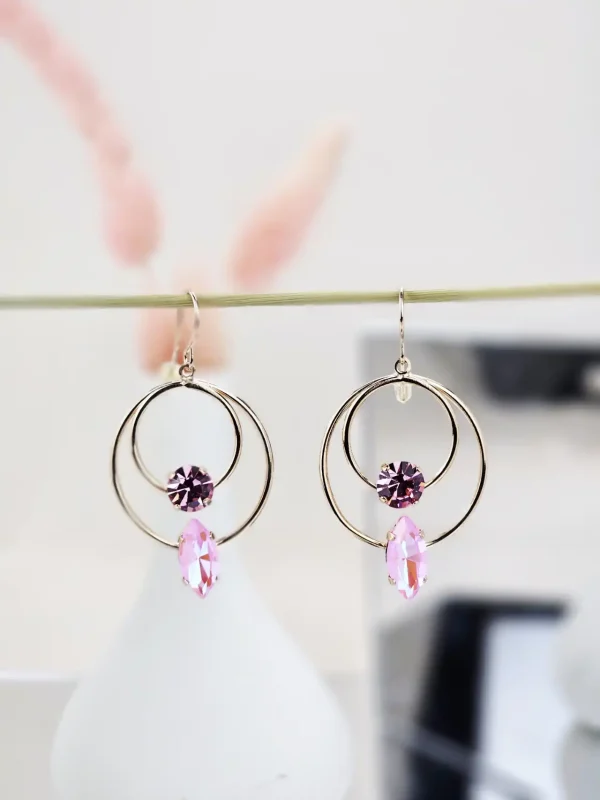 Catherine Bijoux Σκουλαρίκια 5429F Pink