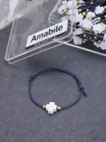 Μαρτυρικά Βάπτισης Βραχιόλι Amabile B02 Μπλε 50 Tεμάχια