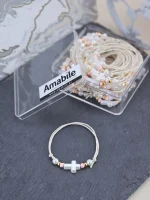 Μαρτυρικά Βάπτισης Βραχιόλι Amabile B03 Πέρλα 50 Tεμάχια - Image 2