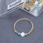 Μαρτυρικά Βάπτισης Βραχιόλι Amabile B04 Τυρκουάζ 50 Tεμάχια