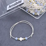 Μαρτυρικά Βάπτισης Βραχιόλι Amabile B06 Γαλάζιο 50 Tεμάχια