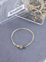 Μαρτυρικά Βάπτισης Βραχιόλι Amabile B07 Χακί 50 Tεμάχια