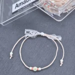 Μαρτυρικά Βάπτισης Βραχιόλι Αmabile Σομόν Φιόγκος 50 Τεμάχια