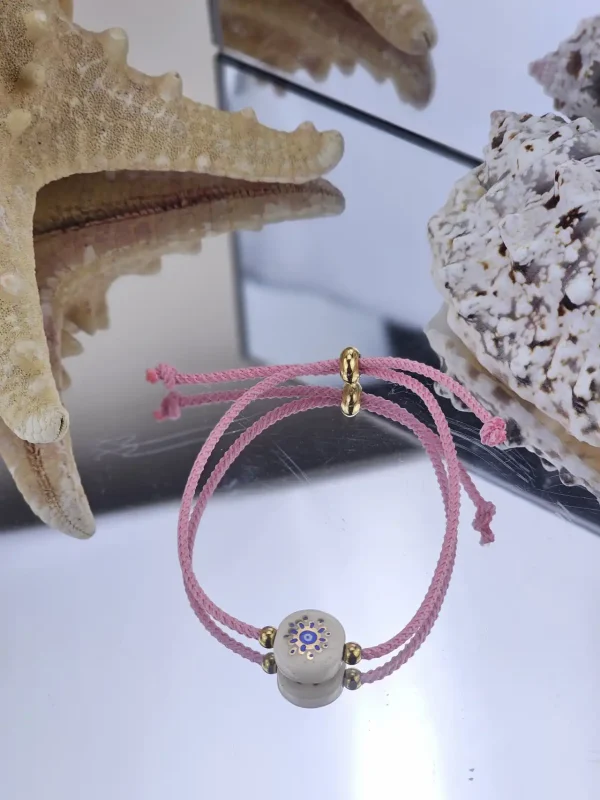 Γυναικείο Βραχιόλι Classic Eye in Pink Light Blue