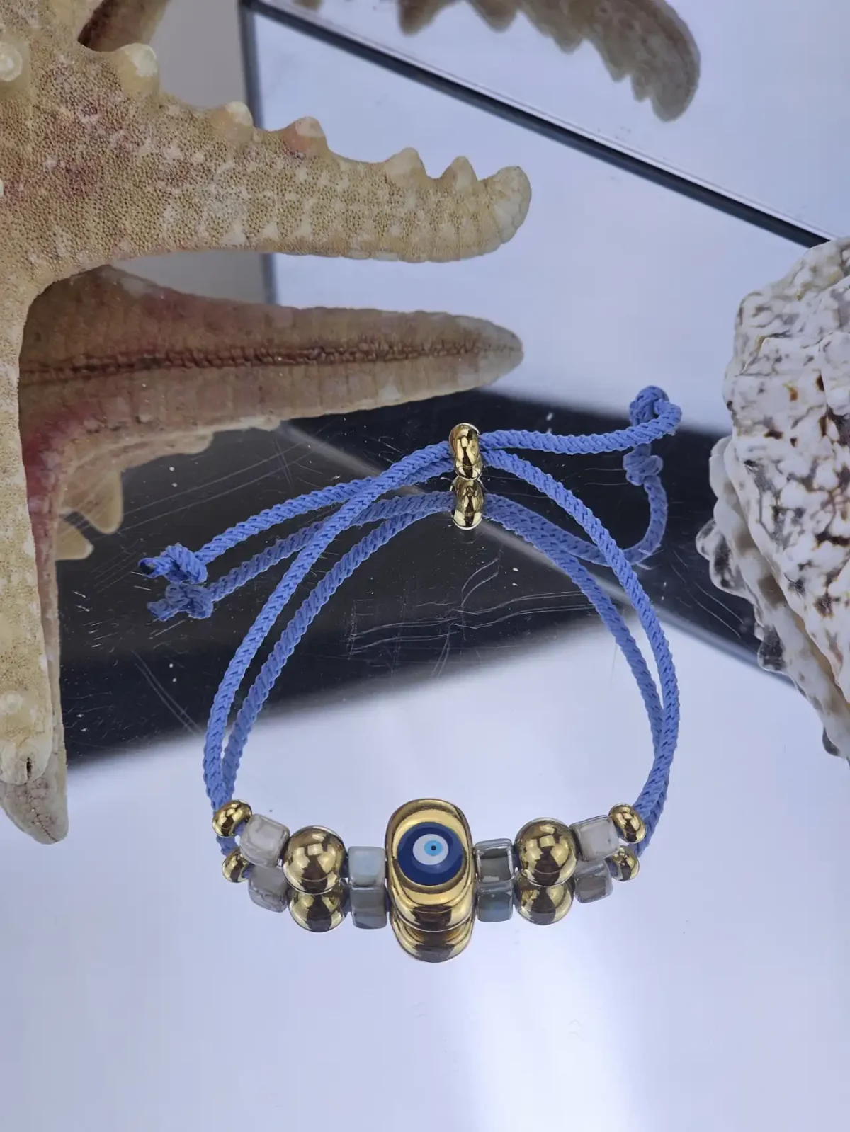 Γυναικείο Βραχιόλι Oval Eye in Blue -  Light Blue
