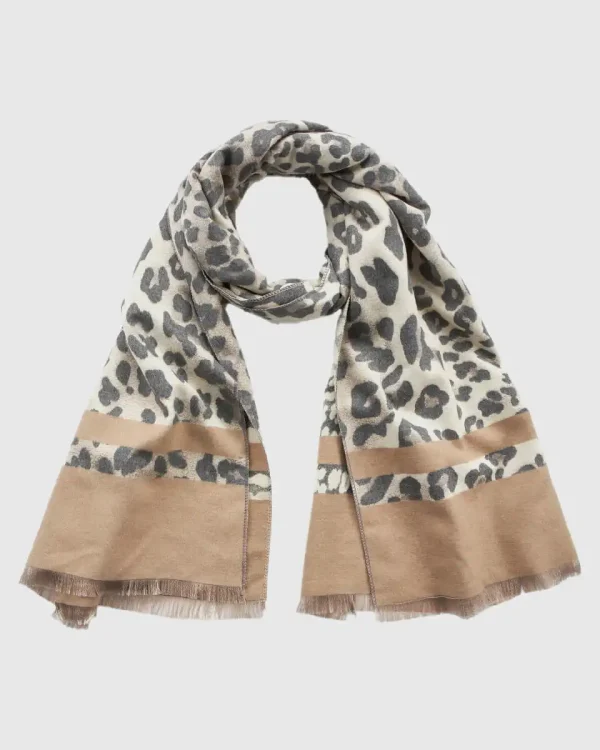 ΓΥΝΑΙΚΕΙΟ ΚΑΣΚΟΛ VERDE 06-1342 ANIMAL PRINT ΜΠΕΖ