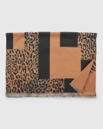 ΓΥΝΑΙΚΕΙΟ ΚΑΣΚΟΛ VERDE 06-1344 ANIMAL PRINT ΚΑΦΕ - Image 3