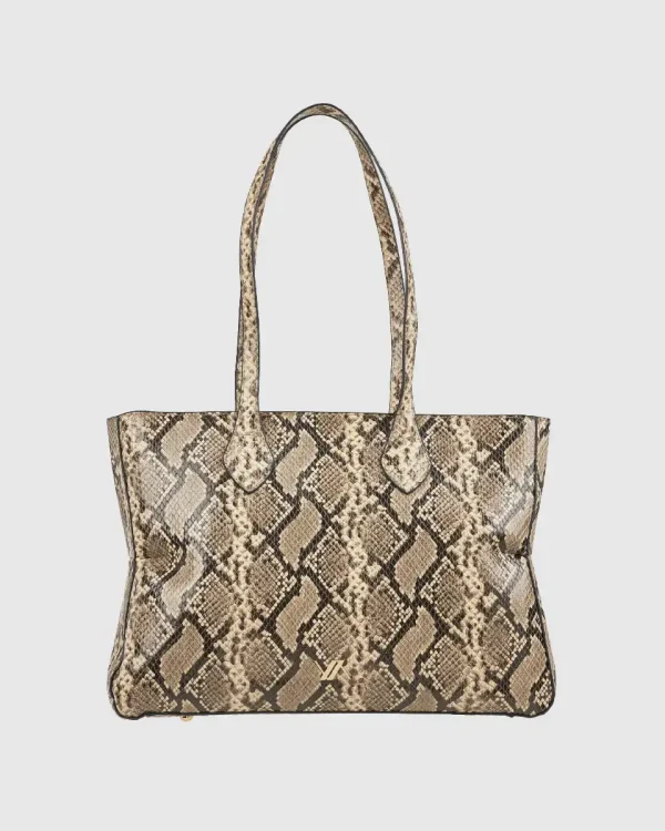 ΓΥΝΑΙΚΕΙΑ ΤΣΑΝΤΑ ΩΜΟΥ VERDE 16-8239 ANIMAL PRINT ΜΠΕΖ