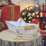 Διακοσμητικό Γούρι Κεραμικό Καράβι Λευκό