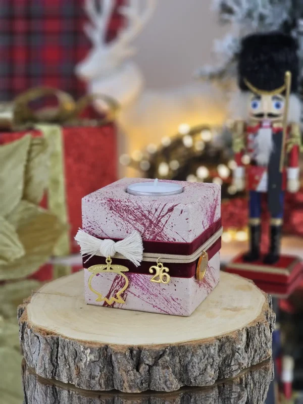 Διακοσμητικό Γούρι - Κηροπήγιο Πούδρα