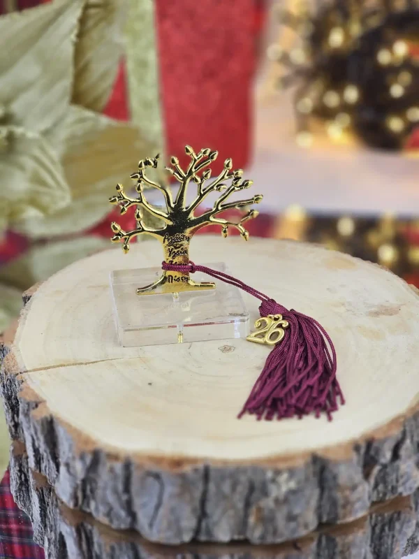 Διακοσμητικό Γούρι Δένρο της Ζωής Χρυσό