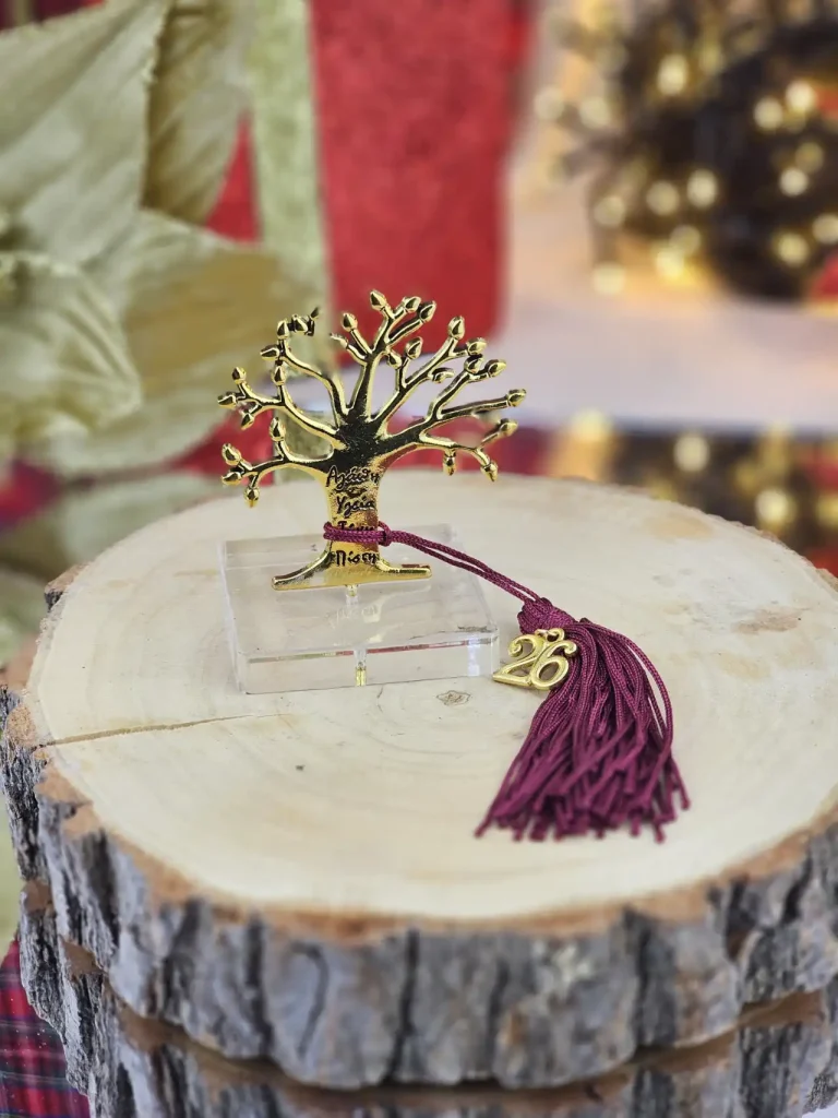 Διακοσμητικό Γούρι Δένρο της Ζωής Χρυσό