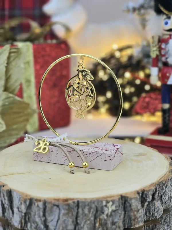 Διακοσμητικό Γούρι Circle Σταντ S Πούδρα