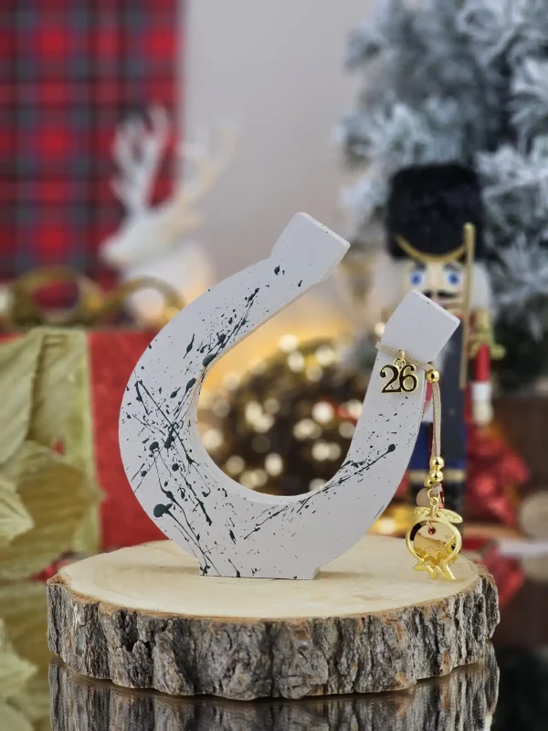 Διακοσμητικό Γούρι Πέταλο Γκρεζ