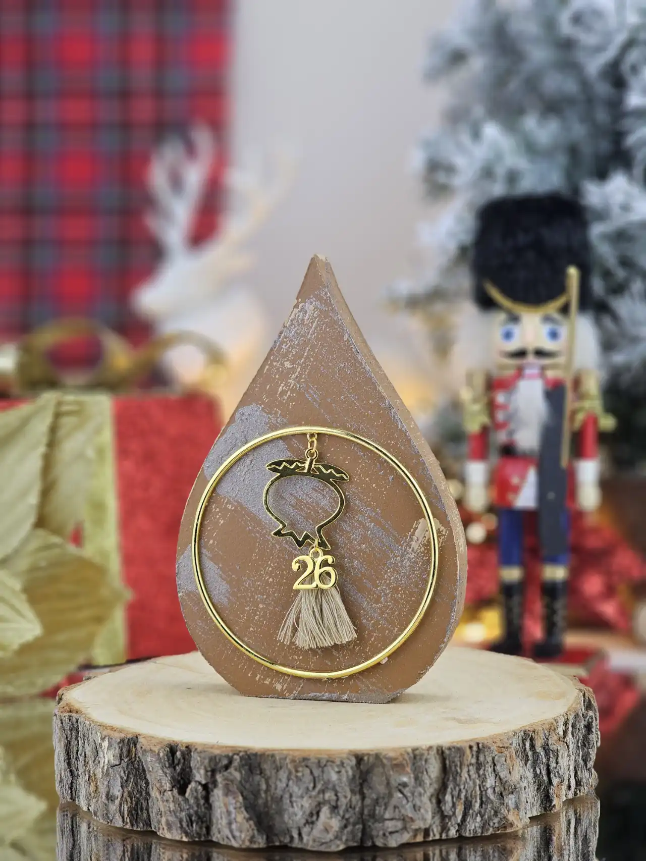 DLC50 Διακοσμητικό Γούρι Σταγόνα Κάμελ