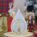 Διακοσμητικό Γούρι Σταγόνα Λευκό