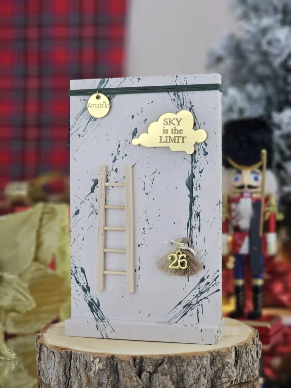 Διακοσμητικό Γούρι Sky is the Limit Γκρεζ