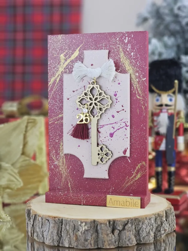 Διακοσμητικό Γούρι Unlock your Luck Μπορντό