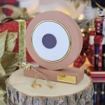 Διακοσμητικό Γούρι Ξύλινο Μάτι Κάμελ