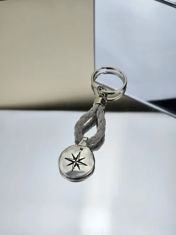 Μπρελόκ Compass Silver