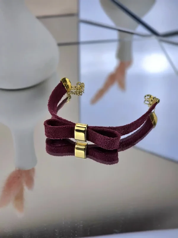 Γυναικείο Βραχιόλι Bow in Ruby