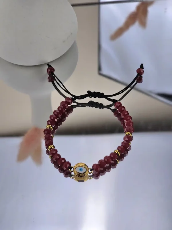 Γυναικείο Βραχιόλι Cute Eye in Ruby